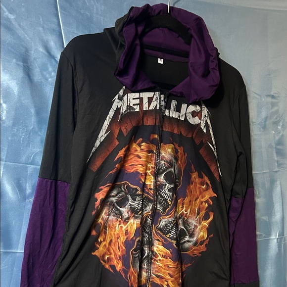 Metallica Black and Purple Hoodie/Sweatshirt size XL - Picture 5 of 5